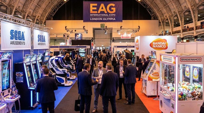 UK arcade machine suppliers and distributors — trade equipment on a UK amusements floor