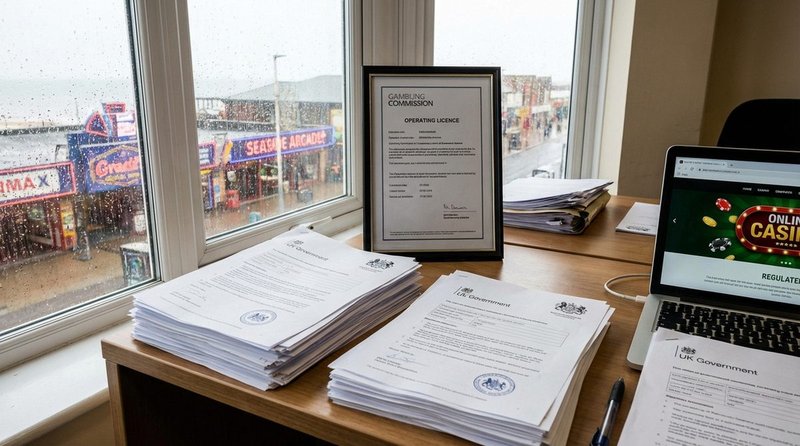 UK Gambling Commission licensing comparison — land-based arcade and online casino regulation